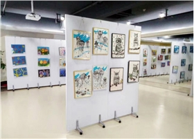 学生挂画展板